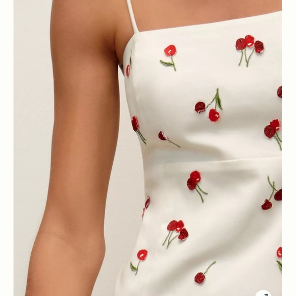 Anthropologie Maeve The Brynne 3D Cherry Mini Dress - Picture 2 of 6